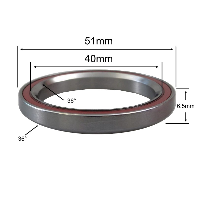 ELVEDES 40 × 51 × 6.5 (36°×36°) MR006 Bearing
