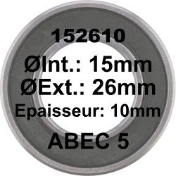 SGM A5 Bearing | 152610 LH 15x26x10