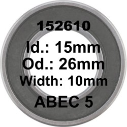 SGM Roulement 152610 LH 15x26x10 - ABEC 5