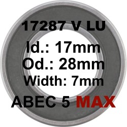 SGM A5 MAX Bearing | 17287 MAX LLU 17x28x7mm (V TYPE)