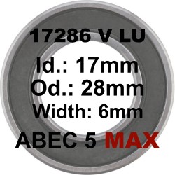 SGM A5 MAX Bearing | 17286 MAX LLU 17x28x6mm (V TYPE)