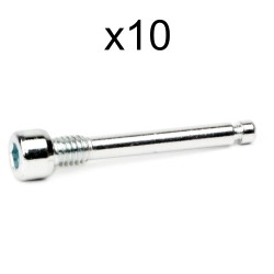 ELVEDES Pads Fixing Bolts for Shimano/Magura/Tektro/Formula - M4x27mm (x10)