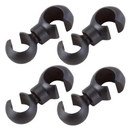 ELVEDES Clips Rotatifs Ø4.3mm - 4 pcs