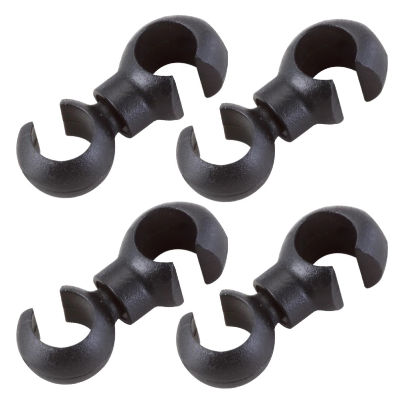 ELVEDES Clips Rotatifs Ø4.3mm - 4 pcs