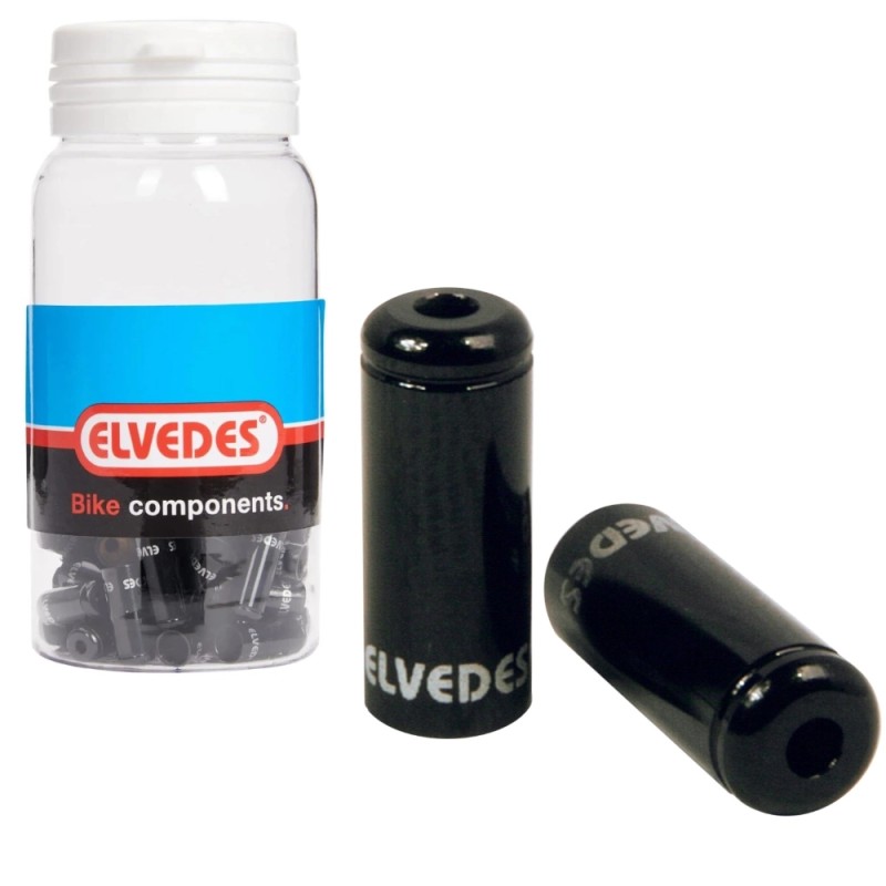 ELVEDES Aluminium Brake Housing End Caps ø5,0mm - 50 pcs
