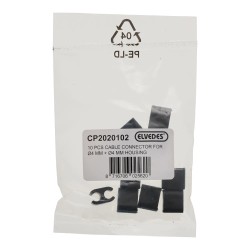 ELVEDES Clips pour Gaine/Durite Ø4.1-Ø4.1mm - 10 pcs