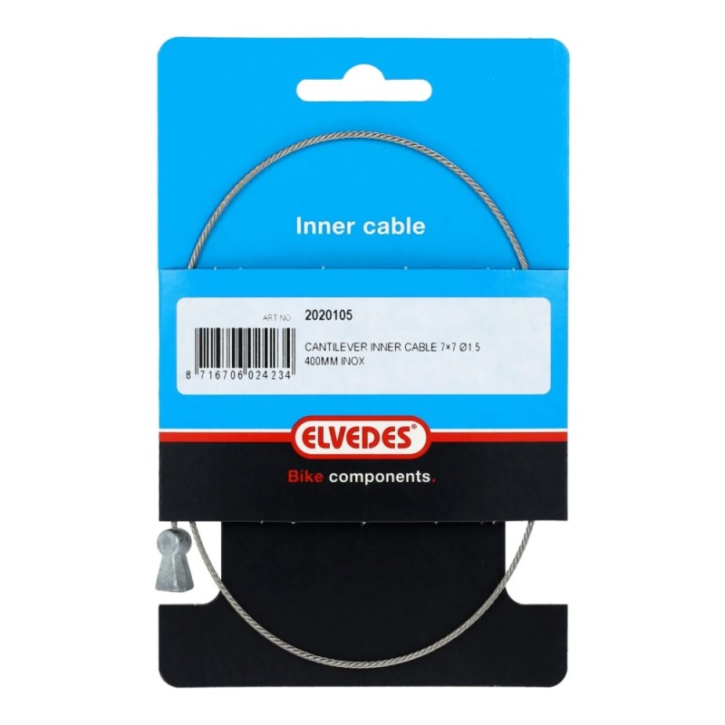 ELVEDES Brake Cantilever Cable 400mm Ø1.5mm - Extra Flexible