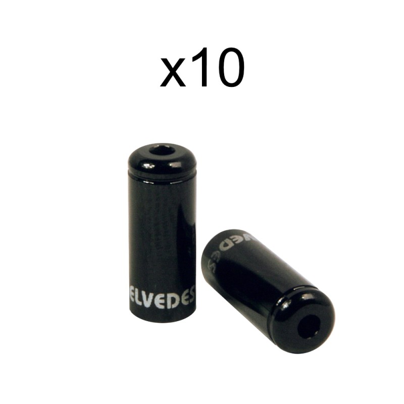 ELVEDES Embout de Gaine de Frein ø5mm Aluminium - 10 pcs