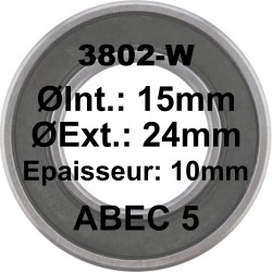SGM A5 Bearing | 3802-W LLU 15x24x10