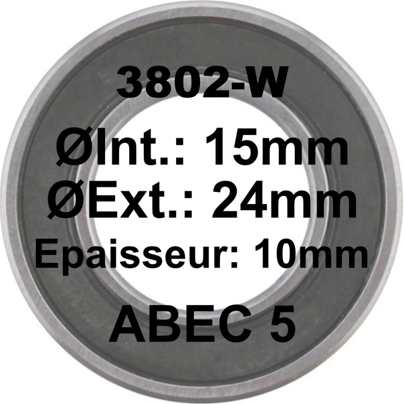 SGM A5 Bearing | 3802-W LLU 15x24x10