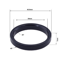 SGM MR267S 39 x 46.9 x 7 (45°/45°) Black Coating Bearing