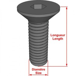 Flat Head Cap Screw (FHC) - Stainless Steel