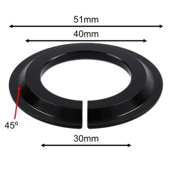 ELVEDES Crown Race Adaptateur - 1-1/8" vers 1-1/2" (45º)