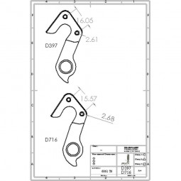 GH-283 derailleur hanger (D716 cast)