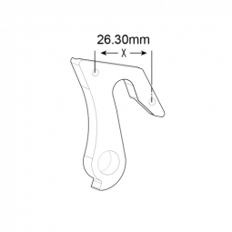 D386 derailleur hanger CANNONDALE - KP093/B