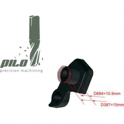 Patte de dérailleur D387 SANTA CRUZ 142mm montage standard - 04-15097