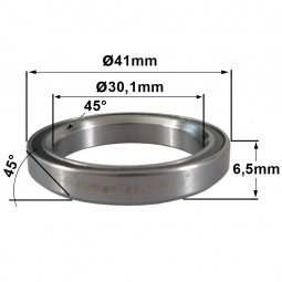 R408 30,1 x 41 x 6.5 (45°x45°) Bearing