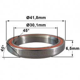 Roulement R412 30.1 x 41.8 x 6.5 (45°x45°)