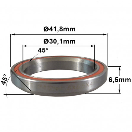 Roulement R412 30.1 x 41.8 x 6.5 (45°x45°)