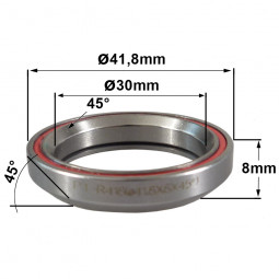 Roulement R418 30 x 41.8 x 8 (45°x45°)