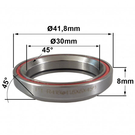 Roulement R418 30 x 41.8 x 8 (45°x45°)