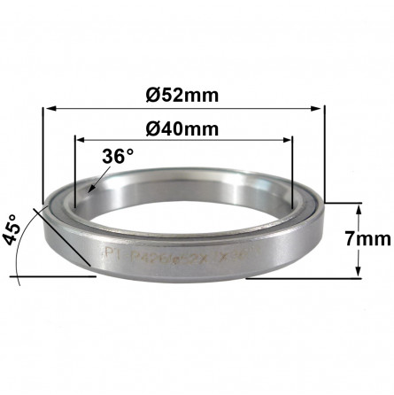 R426 40 x 52 x 7 (36°x45°) Bearing