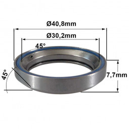 Roulement R430 30.2 x 40.8 x 7.7 (45°x45°)