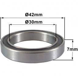 R433 30 x 42 x 7 Bearing (6806-2RS)