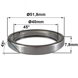 R440 40 x 51.8 x 7,8 (45°x45°) Bearing