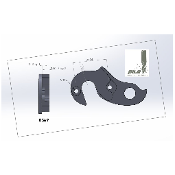 Patte de dérailleur D369 COLNAGO