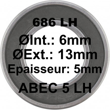 A5 Bearing | 686 LH 6x13x5