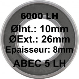 Roulement 6000 LH 10x26x8 - ABEC 5