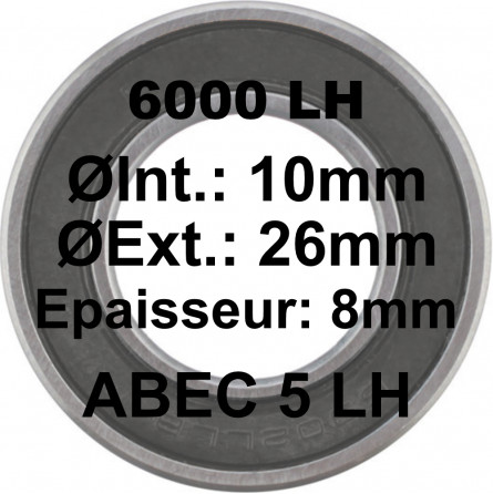 A5 Bearing | 6000 LH 10x26x8