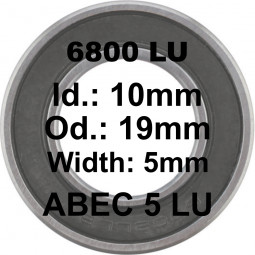 A5 Bearing | 6800 LU 10x19x5