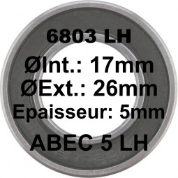 A5 Bearing | 6803 LH 17x26x5 (61803)