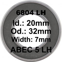 A5 Bearing | 6804 LH 20x32x7