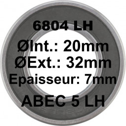 A5 Bearing | 6804 LH 20x32x7