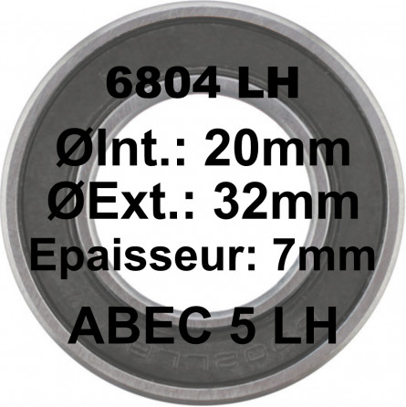 A5 Bearing | 6804 LH 20x32x7