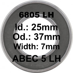 A5 Bearing | 6805 LH 25x37x7