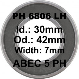 A5 Bearing | 6806 PH LH 30x42x7 (anti-corrosion treatment)