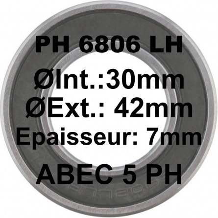 A5 Bearing | 6806 PH LH 30x42x7 (anti-corrosion treatment)